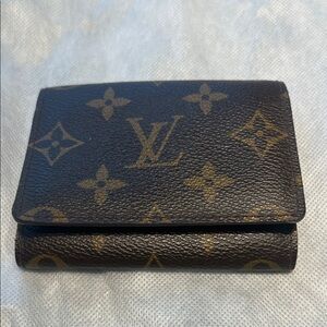 Louis Vuitton Brown and Gold Monogram Card Holder